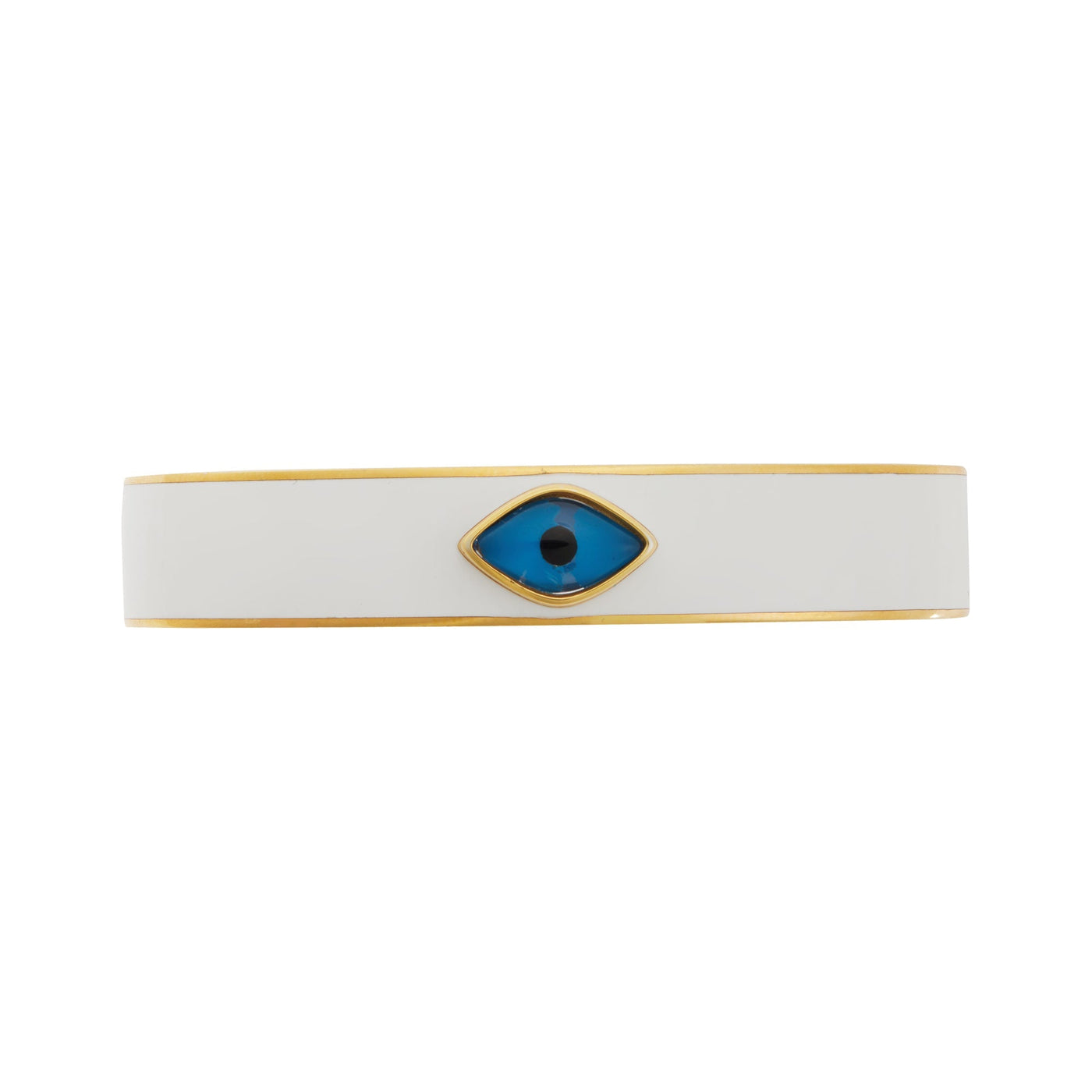 Oval Eye White Enamel Cuff - Eye M by Ileana Makri