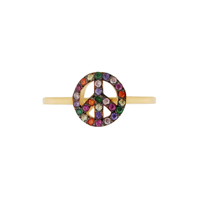 Rainbow Peace Ring - Eye M by Ileana Makri