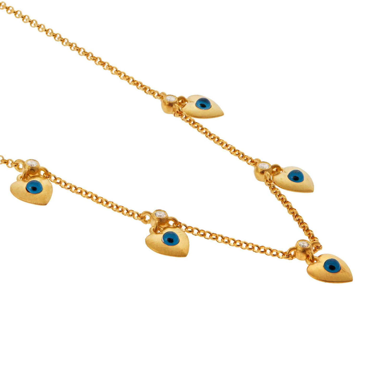 Multi Love Charm Necklace - Eye M by Ileana Makri