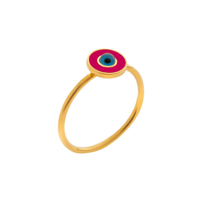 Neon Pink Eye Ring - Eye M by Ileana Makri