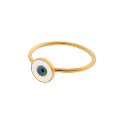 White Eye Ring - Eye M by Ileana Makri