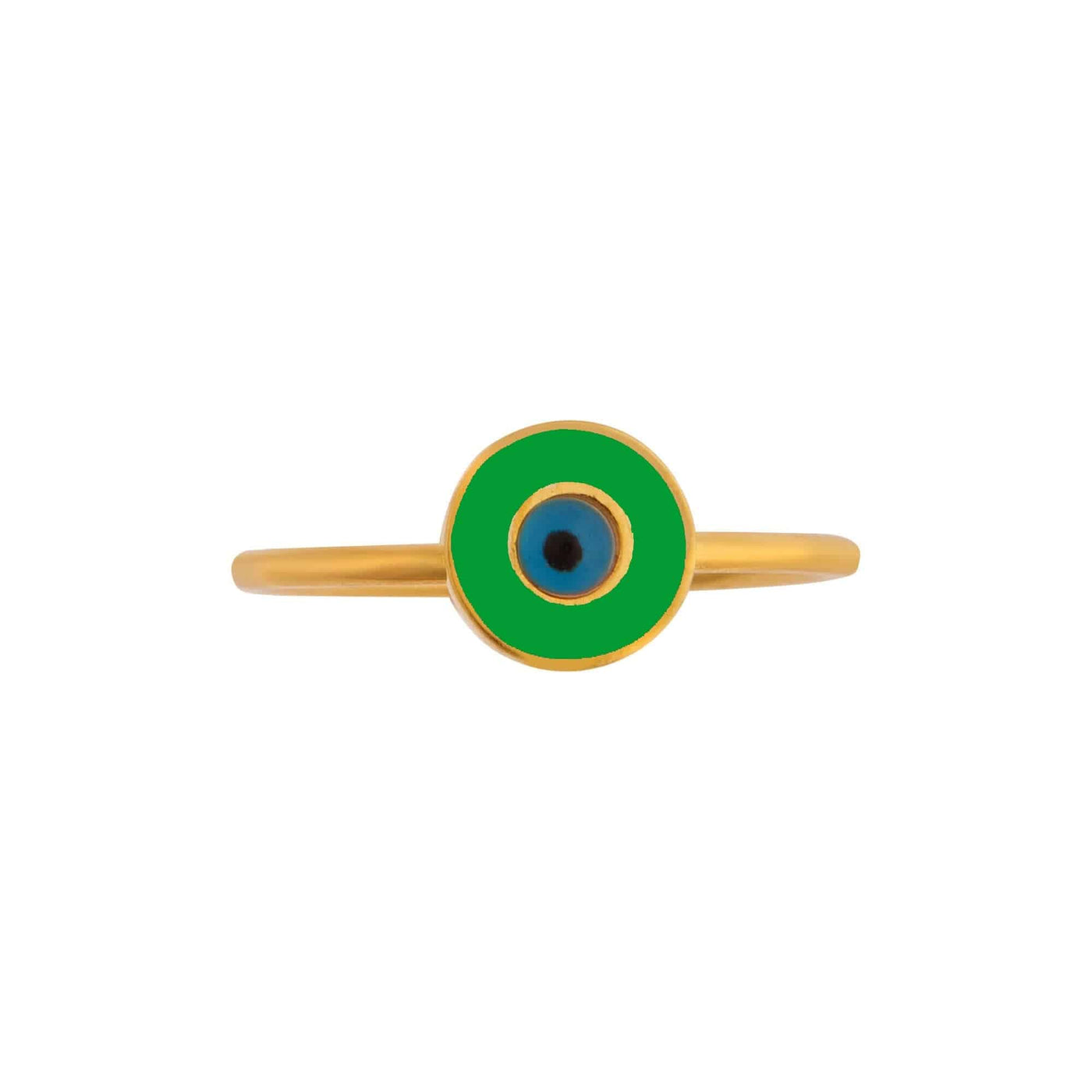 Neon Green Eye Ring - Eye M by Ileana Makri