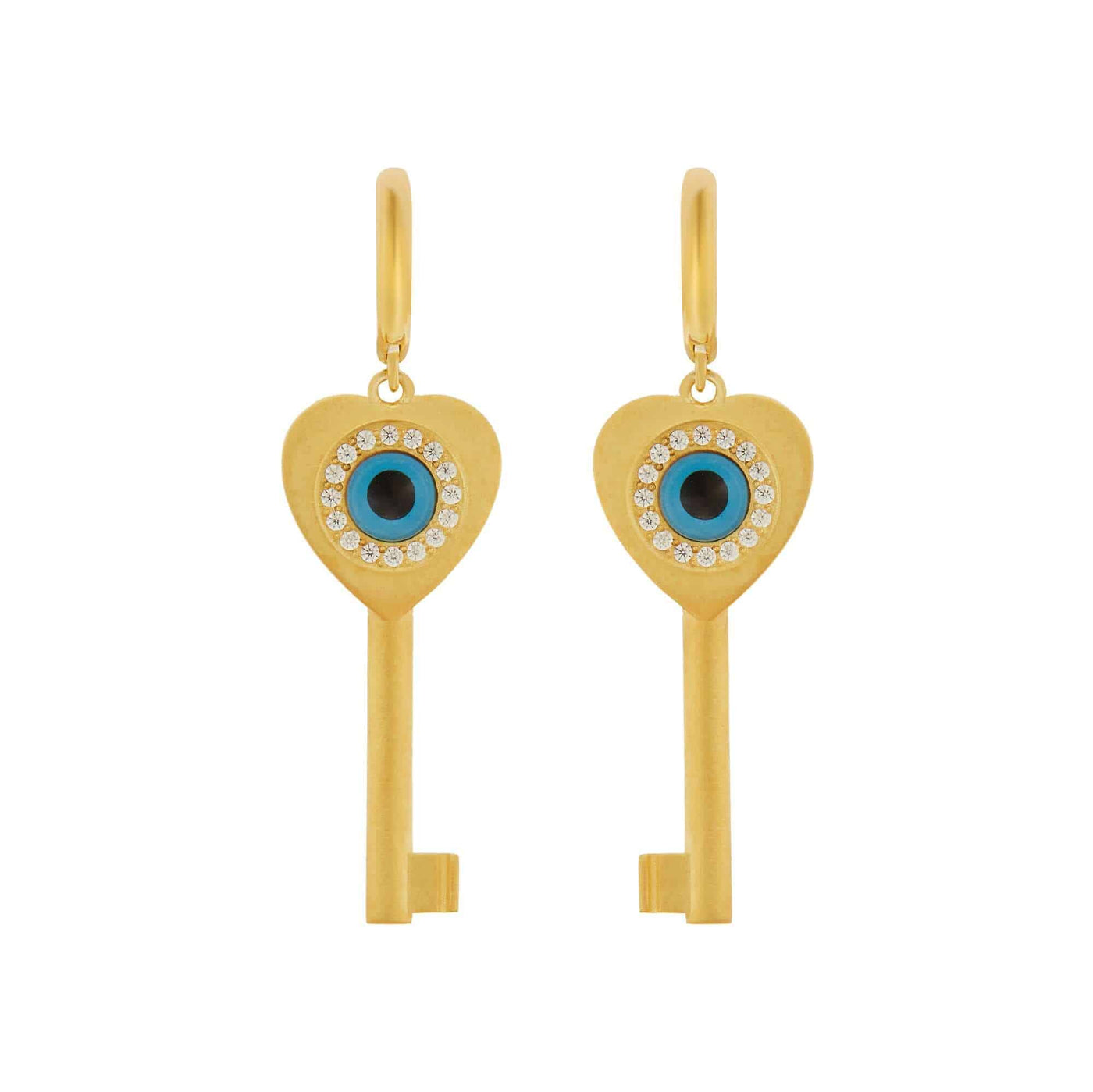Lucky Key Earrings - Eye M by Ileana Makri
