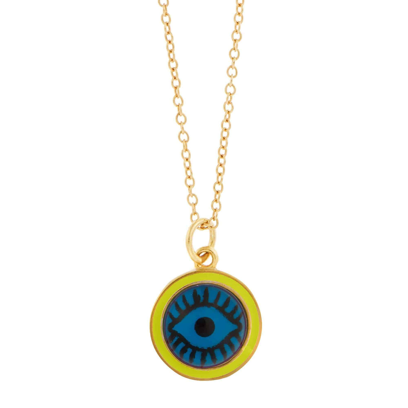 Blue Eye Enamel Pendant - Eye M by Ileana Makri
